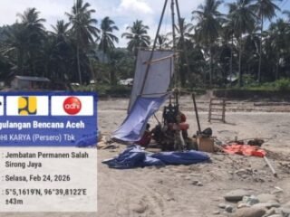 Kementerian PU Mulai Tahap Awal Pembangunan Jembatan Rangka Baja di Desa Salah Sirong, Kabupaten Bireuen, Aceh