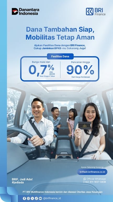 Liburan Singkat Tak Perlu Tertunda,  BRI Finance Hadir dengan Solusi Dana Tunai Cepat dan Praktis