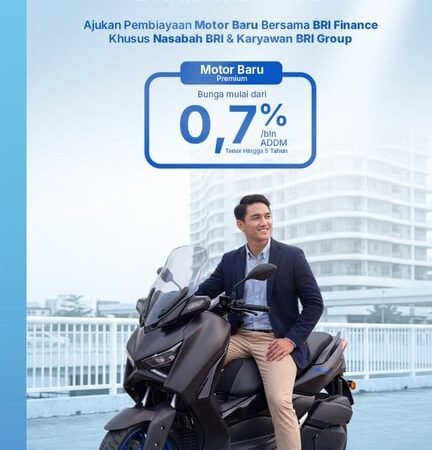 Nikmati Perjalanan Lebih Maksimal, BRI Finance Tawarkan Pembiayaan Motor Baru Mulai 0,7% per Bulan