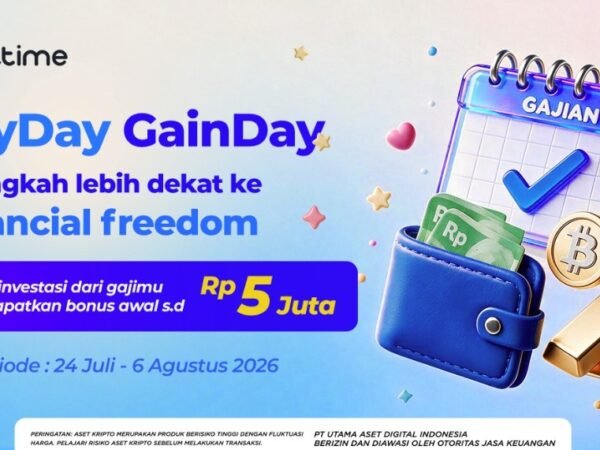 Gajian Jadi Momentum Investasi, Bittime Siapkan Bonus BTC hingga Rp5 Juta