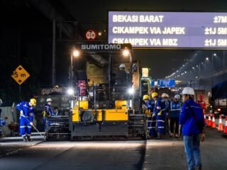 Pastikan Infrastruktur Jalan Tol Tetap Andal,  PT Jasamarga Tollroad Maintenance Laksanakan Pekerjaan Preservasi di Jalan Tol Jakarta–Cikampek