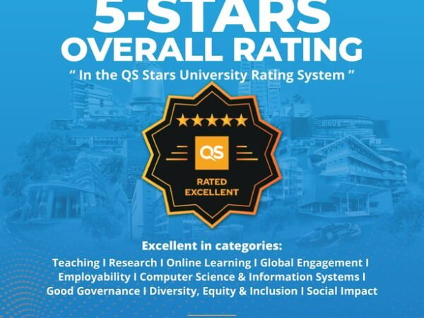 Makin Mendunia, BINUS University Pertahankan 5 Bintang dari QS Stars