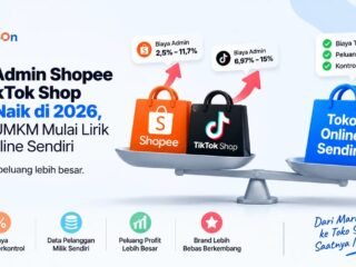 Biaya Admin Shopee dan TikTok Shop Terus Naik di 2026, Pelaku UMKM Mulai Lirik Toko Online Sendiri