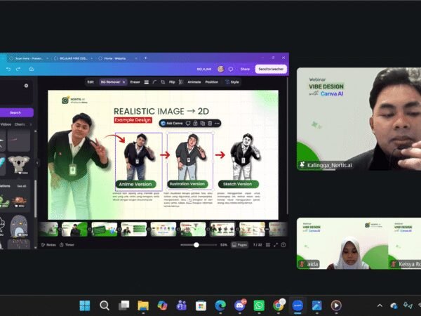 Telkom AI Center Malang Dukung Pengembangan Skill Digital melalui  Vibe Design with Canva AI