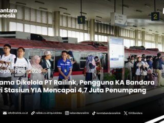 Selama dikeloal PT Railink, Pengguna KA Bandara dari Stasiun YIA Mencapai 4,7 Juta Penumpang