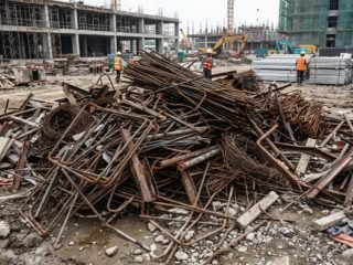 Sisa Potongan Besi Menumpuk, Anggaran Proyek Bocor Diam-Diam