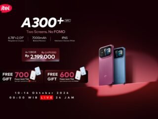 HP 2 Jutaan Ini Punya 2 Layar, Bisa Selfie Pakai Kamera Utama! Intip Harga dan Spesifikasi itel A300+